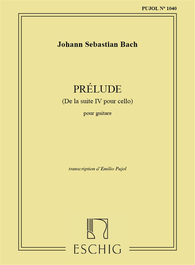 Prelude Suite Iv (Pujol 1040) Guitare